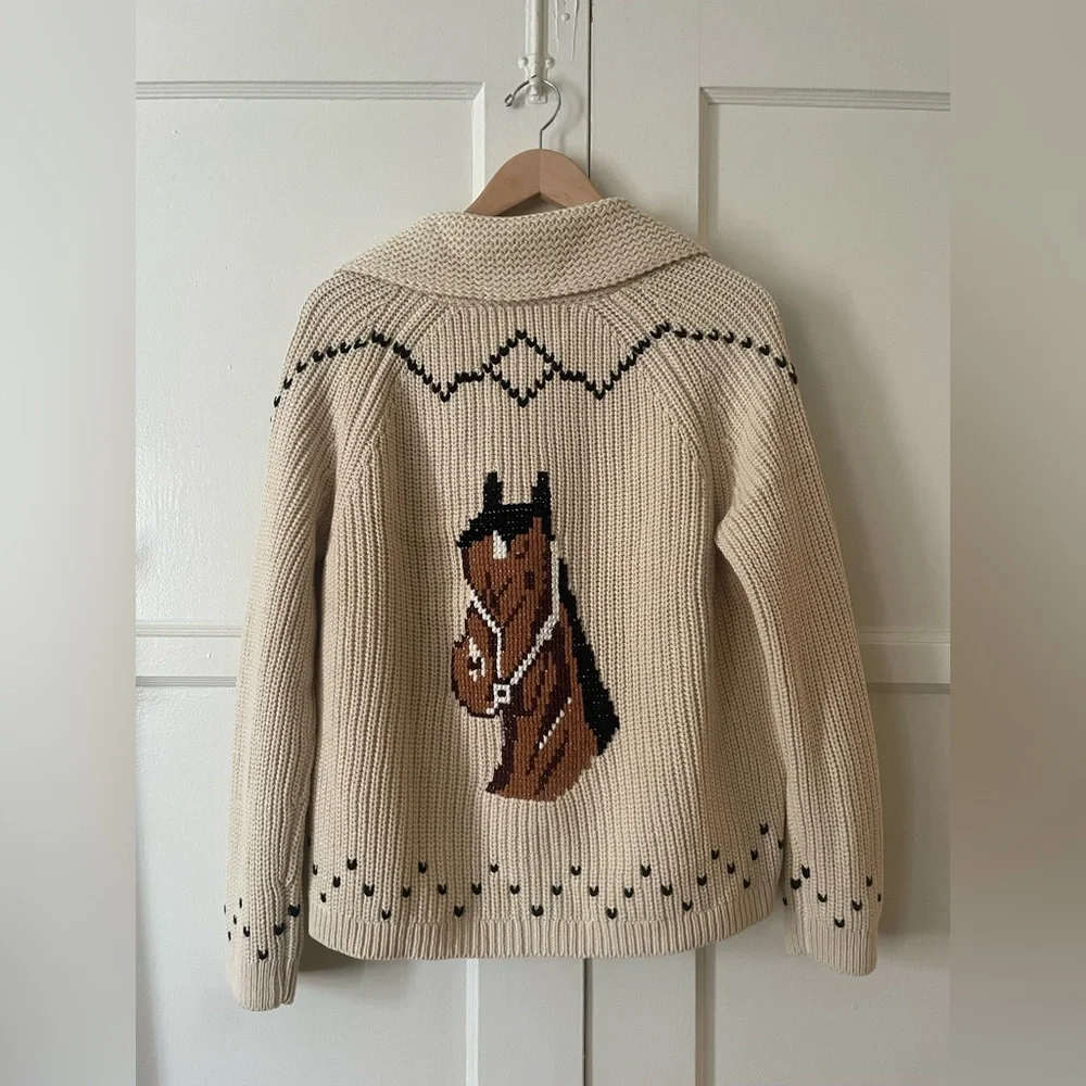 The Great. The Horse Lodge Cardigan in Cream • NWT - Picture 10 of 10